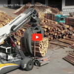 Liebherr’s new Log Handler, with industry-leading boom range of 8.5m