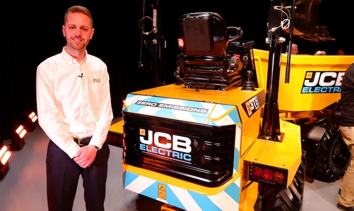 Rhys Bradbury, product manager for site dumpers, JCB