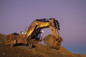 The Cat 6020 hydraulic mining shovel