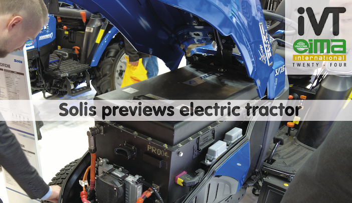 EIMA VIDEO: Solis previews electric tractor and unveils higher HP tractors