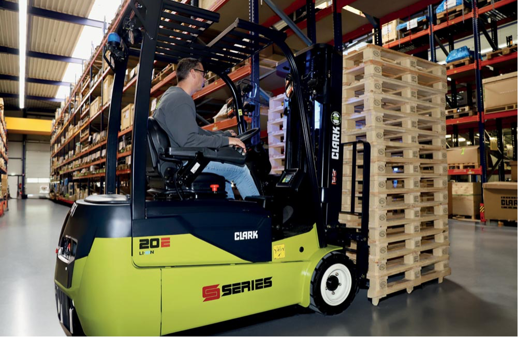 Clark expands the S-Series Electric with three-wheel and four-wheel forklifts