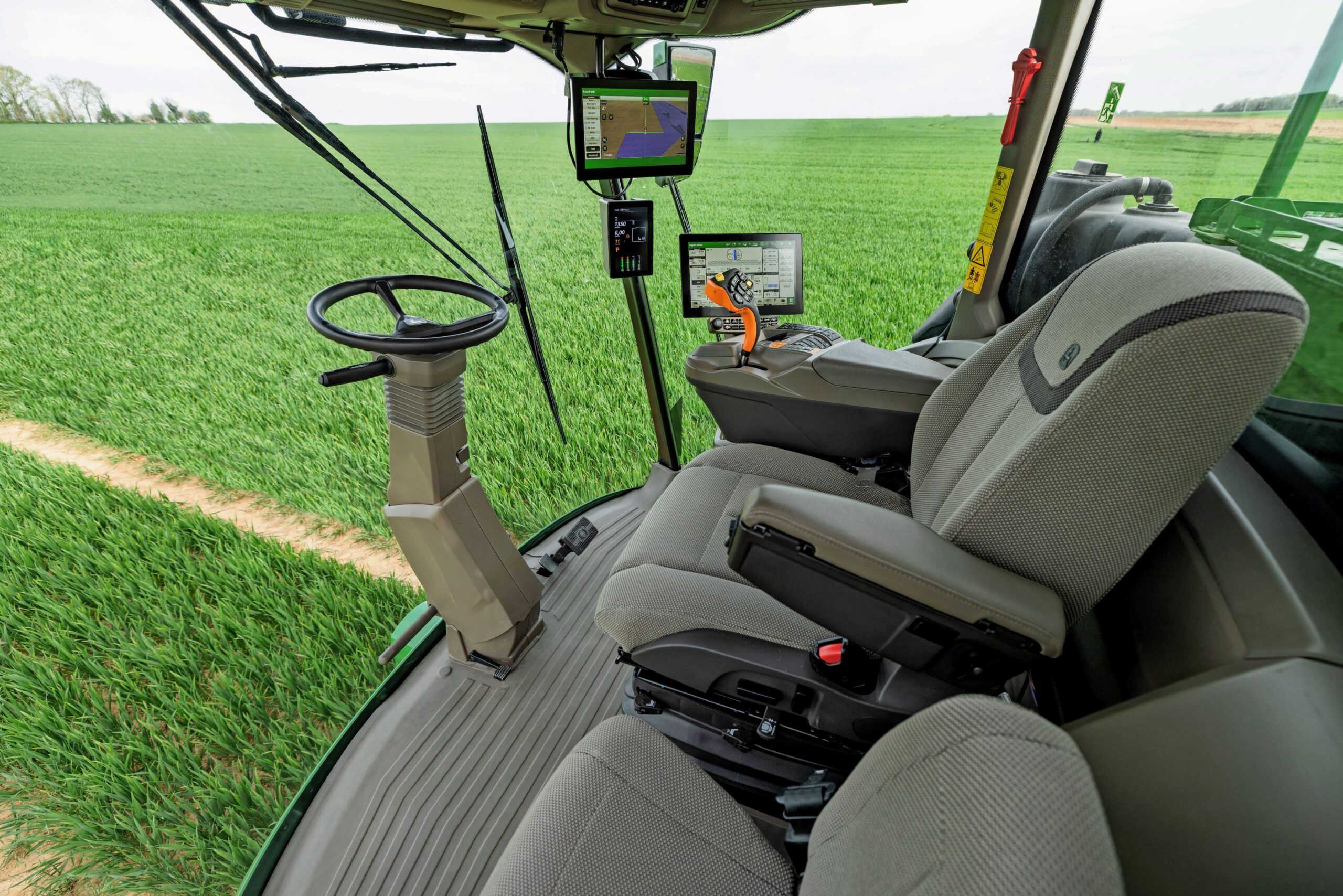 The cab of the 500R sprayer