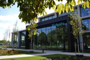 Front of the new Kubota Headquarters in Europe