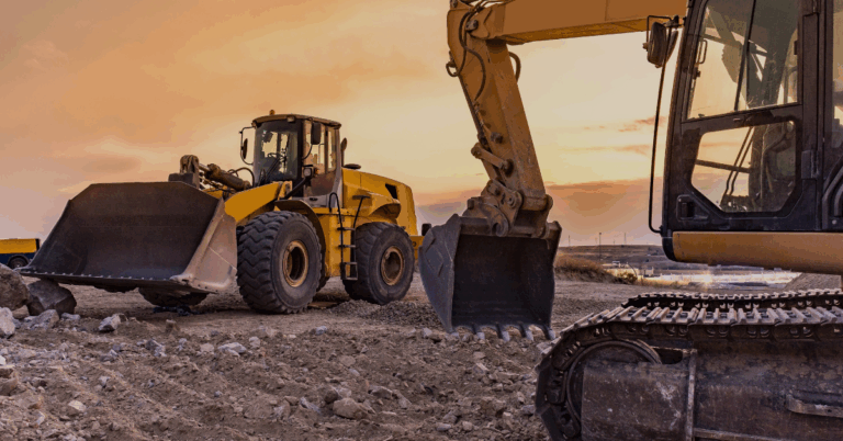 A construction vehicle
