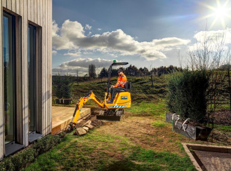JCB's 8008E CTS electric micro excavator