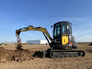 The E50D mini excavator