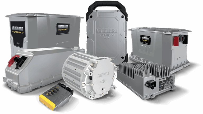 ABOVE: Vanguard's battery solutions