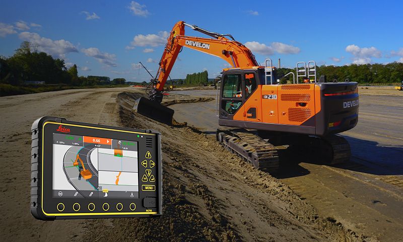 Leica 3D machine control now available on Develon 9 Series crawler excavators