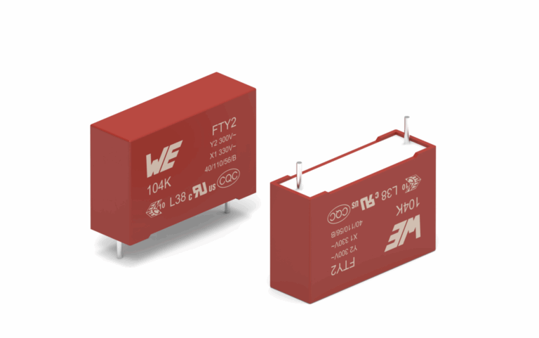 Würth Elektronik presents film capacitors for noise suppression Würth Elektronik's film capacitors