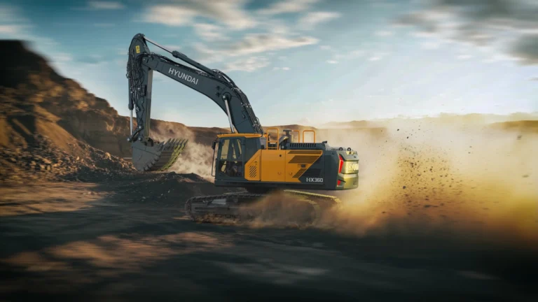 The Hyundai Next Generation HX360 crawler excavator