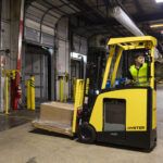 Hyster makes improvements to three-wheel stand up forklift