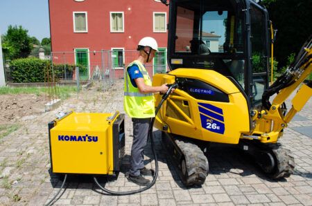 Komatsu Europe extends electric mini excavator range with PC26E-6 The PC26E-6 mini excavator