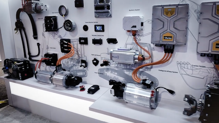 CONEXPO VIDEO: Parker and Curtis join forces to electrify vehicles and hydraulics