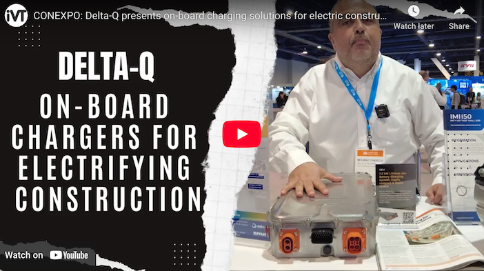 CONEXPO VIDEO: Delta-Q presents on-board charging solutions for electric off-highway vehicles