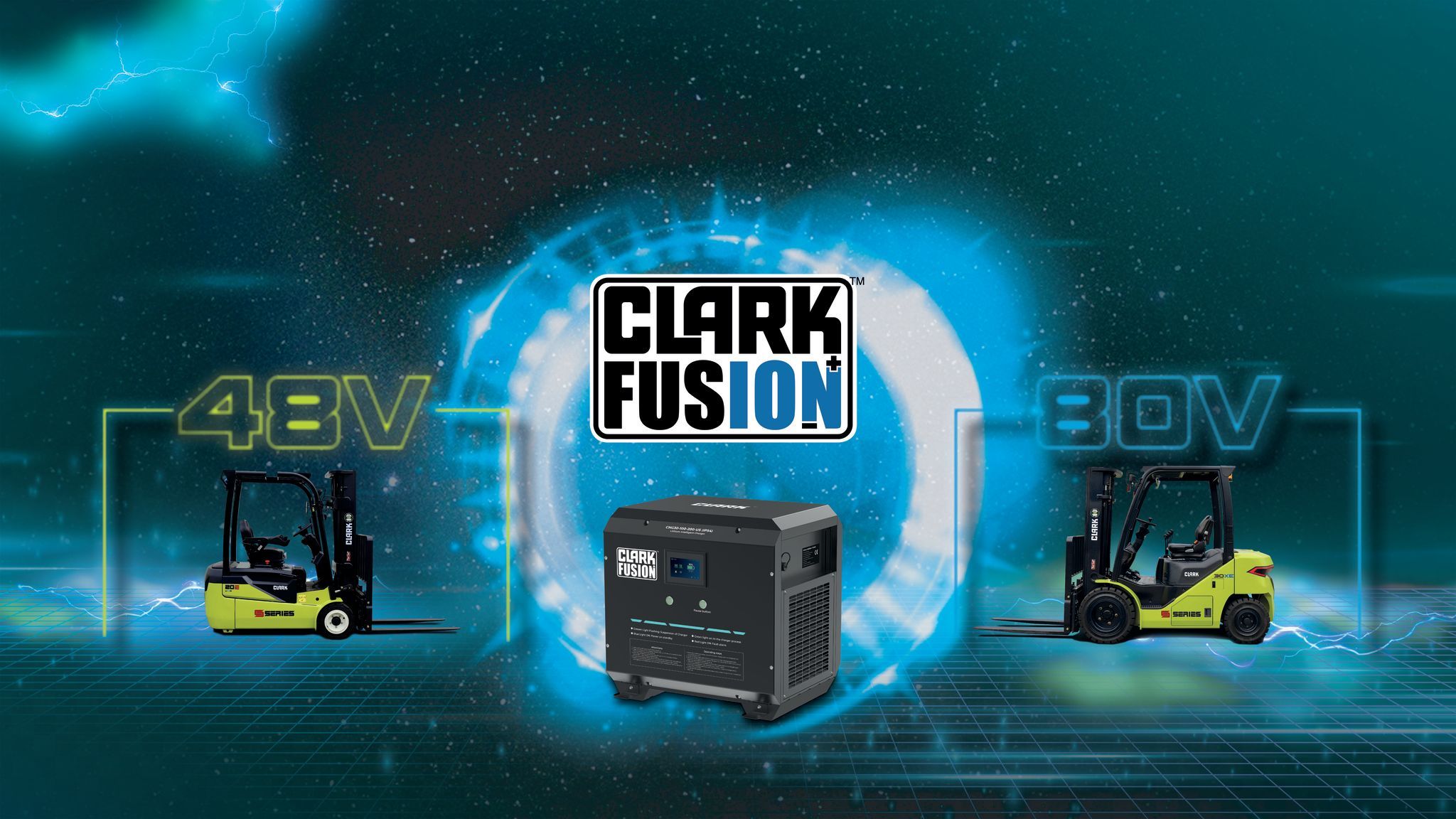 Clark unveils Clark Fusion lithium-ion battery technology at Logimat 2026